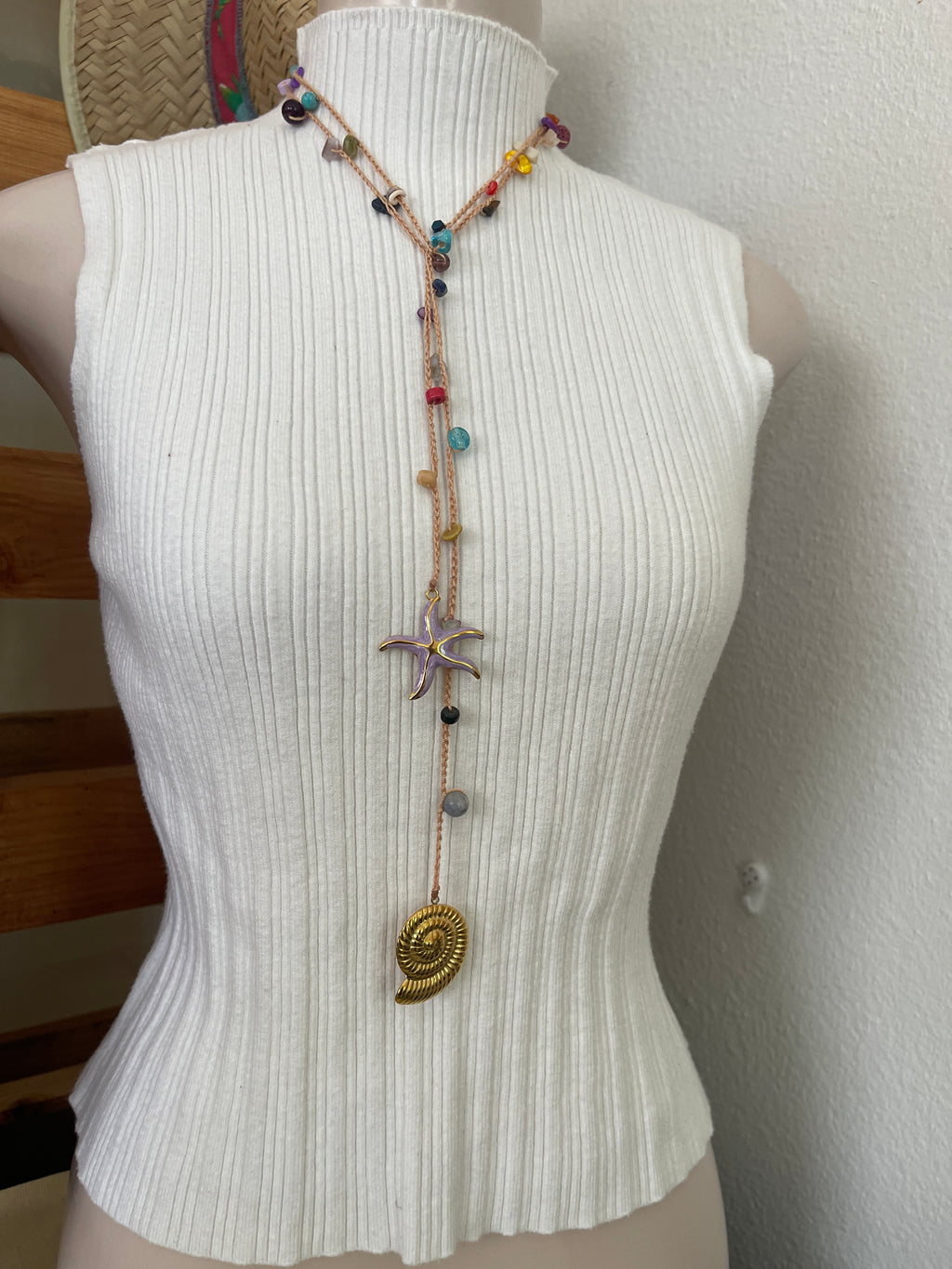 Collar Mil Vueltas Estrella de Lila