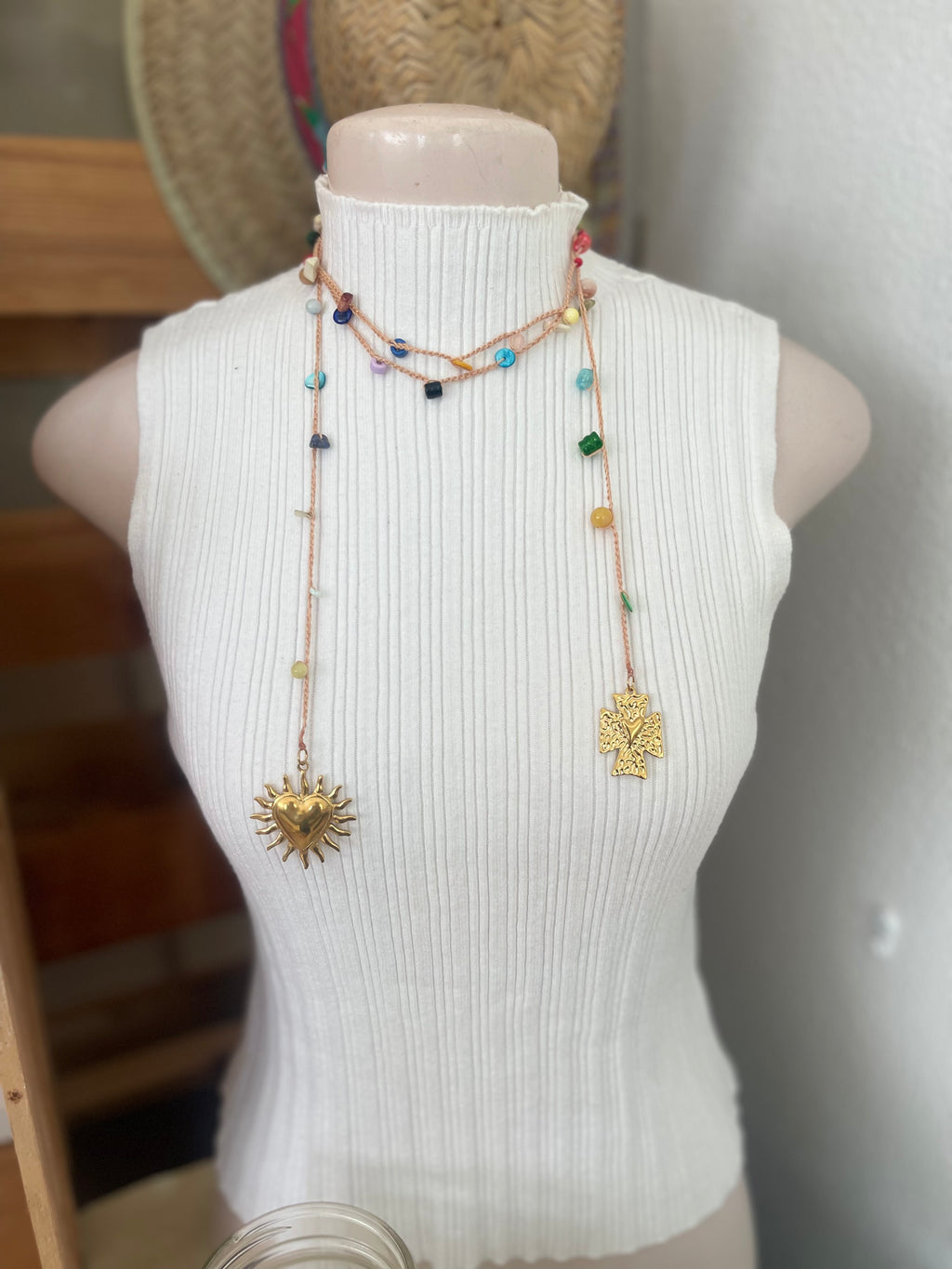Collar Mil Vueltas Corazón de Jesús